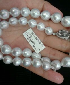 south sea silver lip pearl necklace